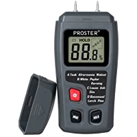 Medidor de Humedad Madera Digital Humidímetros LCD Detector de Humedad Madera 2 Pin Apagado Automático para Materiales…